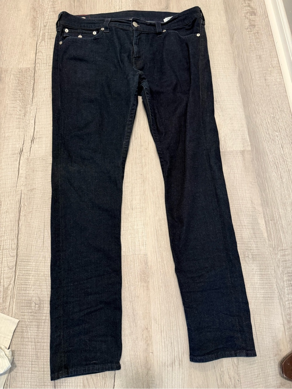 True Religion  Mens Dark Blue Straight Jeans
